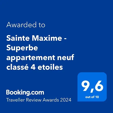 Maxime - Superbe Neuf Classe 4 Etoiles Lägenhet *